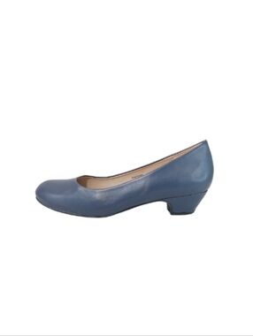 Journee Collection Pumps Women's 9 Navy Vegan Leather Office Comfort Shoes